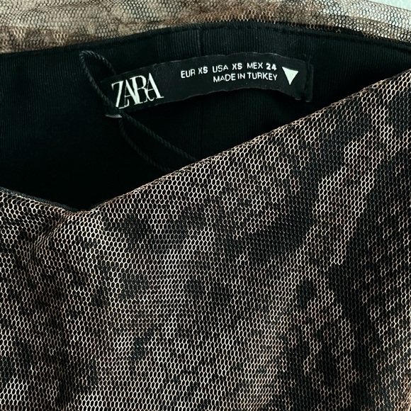 Zara Reptile Print Cropped Top 🤎 - Picture 3 of 3